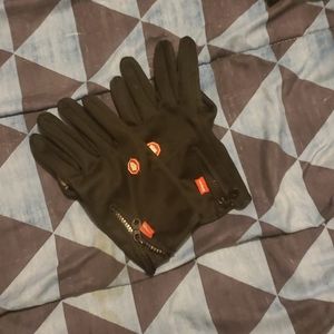 Men black waterproof gloves